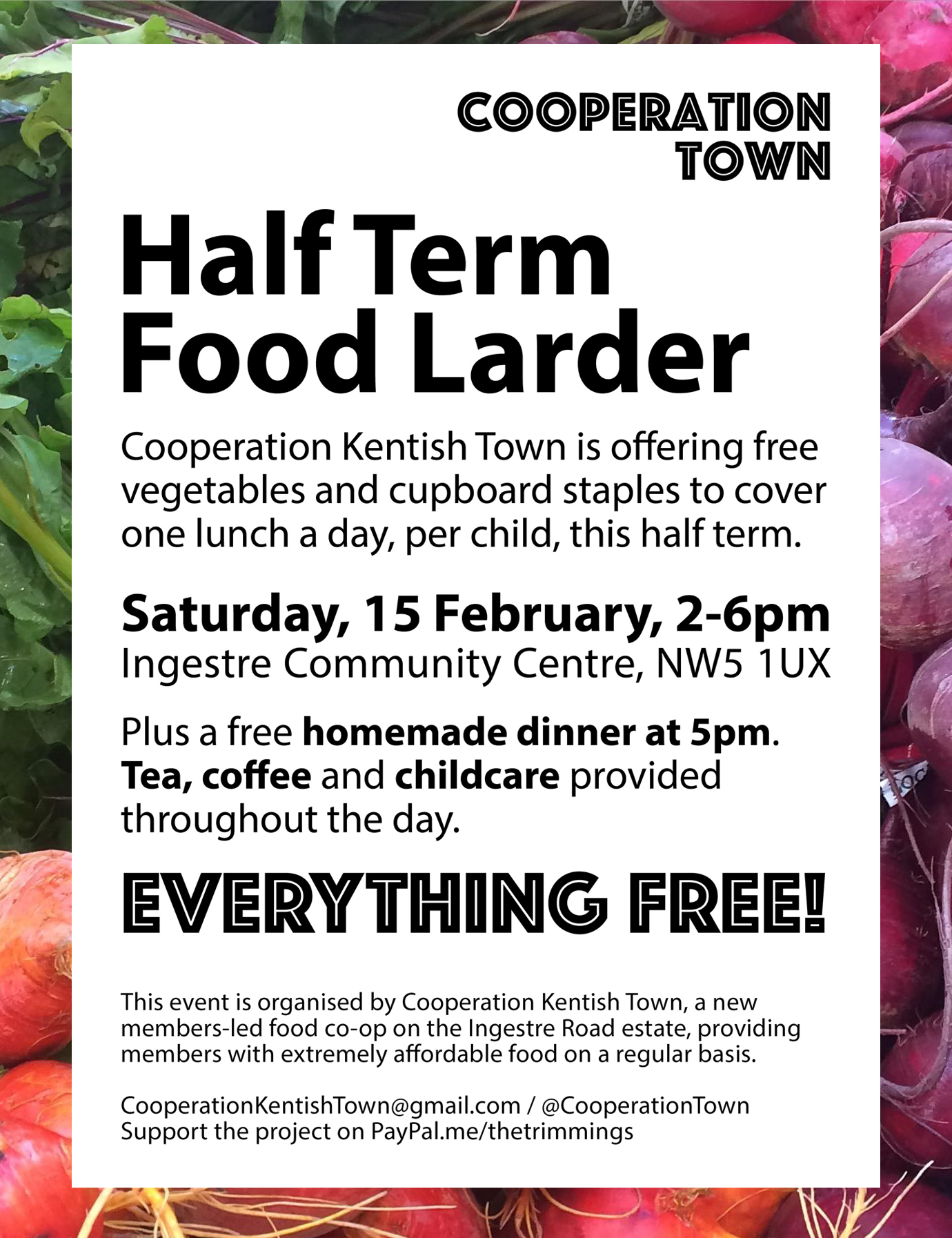 Free Half Term Food Larder Cooperation Town
